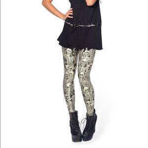 Blackmilk Funny Bones leggings in Small